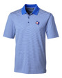 Texas Rangers Cooperstown Cutter & Buck Forge Tonal Stripe Stretch Mens Polo CEN_MANN_HG 1