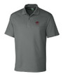Arkansas Razorbacks Alumni Cutter & Buck Genre Textured Solid Mens Polo Elemental Grey Mannequin