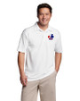 Montreal Expos Cooperstown Cutter & Buck Genre Textured Solid Mens Polo White Front
