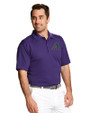 Arizona Diamondbacks Cooperstown Cutter & Buck Genre Textured Solid Mens Polo College Purple Front
