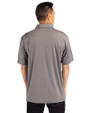 Chicago White Sox Cooperstown Cutter & Buck Genre Textured Solid Mens Polo Elemental Grey Back
