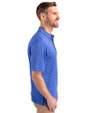 Toronto Blue Jays Cooperstown Cutter & Buck Forge Pencil Stripe Stretch Mens Polo Chelan Blue Side