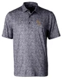 Florida State Seminoles Alumni Cutter & Buck Pike Constellation Print Stretch Mens Polo Black Mannequin
