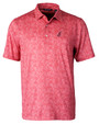 Cleveland Indians Cooperstown Cutter & Buck Pike Constellation Print Stretch Mens Polo RD_MANN_HG 1