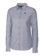 Arizona Diamondbacks Cooperstown Cutter & Buck Stretch Oxford Womens Long Sleeve Dress Shirt Charcoal Mannequin