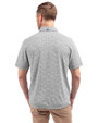 Tampa Bay Rays Cooperstown Cutter & Buck Virtue Eco Pique Botanical Print Recycled Mens Polo Black Back
