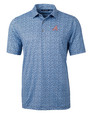 Atlanta Braves Cooperstown Cutter & Buck Pike Magnolia Print Stretch Men's Polo ALSNB_MANN_HG 1