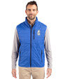 Chicago Cubs Cooperstown Cutter & Buck Rainier PrimaLoft® Mens Eco Insulated Full Zip Puffer Vest Royal Front