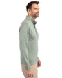 Athletics Cooperstown Cutter & Buck Stealth Heathered Quarter Zip Mens Pullover Hunter Green Side