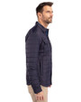Boston Red Sox Cooperstown Cutter & Buck Rainier PrimaLoft® Mens Eco Insulated Quilted Shirt Jacket Dark Navy Side