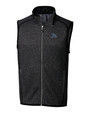 Tampa Bay Rays Cooperstown Cutter & Buck Mainsail Sweater-Knit Mens Full Zip Vest CCH_MANN_HG 1