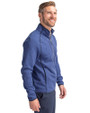 Toronto Blue Jays Cooperstown Cutter & Buck Mainsail Sweater-Knit Mens Full Zip Jacket Tour Blue Heather Side
