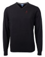 Alabama Crimson Tide Alumni Cutter & Buck Lakemont Tri-Blend Mens V-Neck Pullover Sweater Black Mannequin