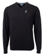 Kansas Jayhawks Alumni Cutter & Buck Lakemont Tri-Blend Mens V-Neck Pullover Sweater Black Mannequin