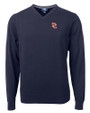 Washington Nationals Cooperstown Cutter & Buck Lakemont Tri-Blend Mens V-Neck Pullover Sweater Liberty Navy Mannequin