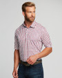 Cutter & Buck Pike Polo Checkerboard Print Embark Front