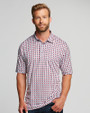 Cutter & Buck Pike Polo Checkerboard Print Embark Front 2