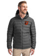 Baltimore Orioles Cooperstown Cutter & Buck Mission Ridge Repreve® Eco Insulated Mens Puffer Jacket Elemental Grey Front