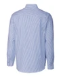 Chicago Cubs Cooperstown Cutter & Buck Stretch Oxford Stripe Mens Long Sleeve Dress Shirt French Blue Mannequin Back
