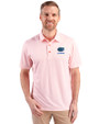 Florida Gators Alumni Cutter & Buck Pike Double Dot Print Stretch Mens Polo College Orange Front