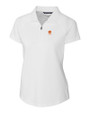 Clemson Tigers Alumni Cutter & Buck Forge Stretch Womens Short Sleeve Polo White Mannequin