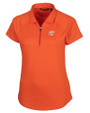 Oklahoma State Cowboys Alumni Cutter & Buck Forge Stretch Womens Short Sleeve Polo College Orange Mannequin