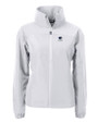 Penn State Nittany Lions Alumni Cutter & Buck Charter Recycled Packable Womens Full Zip Jacket Polished Medium Gray Mannequin
