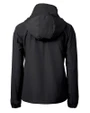 Louisville Cardinals College Vault Cutter & Buck Charter Recycled Packable Womens Half Zip Anorak Jacket Black Mannequin Back