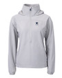 Penn State Nittany Lions Alumni Cutter & Buck Charter Eco Recycled Womens Anorak Jacket Polished Medium Gray Mannequin