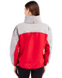 Washington Nationals Cooperstown Cutter & Buck Charter Eco Recycled Womens Anorak Jacket Red/Polished Back
