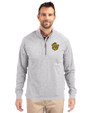 Missouri Tigers College Vault Cutter & Buck Adapt Eco Knit Heather Mens Quarter Zip Pullover Polished Heather Front