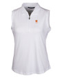 Clemson Tigers Alumni Cutter & Buck Forge Stretch Womens Sleeveless Polo White Mannequin