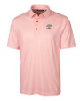 Oklahoma State Cowboys Alumni Cutter & Buck Pike Double Dot Print Stretch Mens Big and Tall Polo College Orange Mannequin