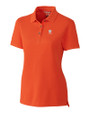 Clemson Tigers Alumni Cutter & Buck Advantage Eco Tri-Blend Pique Womens Polo College Orange Mannequin