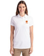 Clemson Tigers Alumni Cutter & Buck Advantage Eco Tri-Blend Pique Womens Polo White Front
