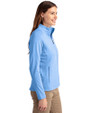 North Carolina Tar Heels Cutter & Buck Adapt Eco Knit Heather Recycled Womens Full Zip Atlas Heather Side