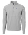 Penn State Nittany Lions Alumni Cutter & Buck Adapt Eco Knit Hybrid Recycled Mens Quarter Zip Polished Medium Gray Mannequin