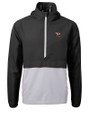 Louisville Cardinals College Vault Cutter & Buck Charter Eco Recycled Mens Anorak Jacket Black/Polished Mannequin