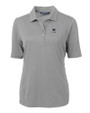 Penn State Nittany Lions Alumni Cutter & Buck Virtue Eco Pique Recycled Womens Polo Polished Medium Gray Mannequin