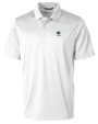Penn State Nittany Lions Alumni Cutter & Buck Prospect Eco Textured Stretch Recycled Mens Short Sleeve Polo White Mannequin
