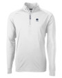 Penn State Nittany Lions Alumni Cutter & Buck Adapt Eco Knit Stretch Recycled Mens Quarter Zip Pullover White Mannequin