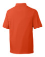 Clemson Tigers Alumni Cutter & Buck Advantage Eco Tri-Blend Pique Mens Polo College Orange Mannequin Back