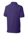 Clemson Tigers Alumni Cutter & Buck Advantage Eco Tri-Blend Pique Mens Polo College Purple Mannequin Back