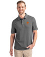 Clemson Tigers Alumni Cutter & Buck Advantage Eco Tri-Blend Pique Mens Polo Elemental Grey Front