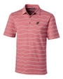 Arizona Cardinals Cutter & Buck Forge Epic Confidence Recycled Heathered Stripe Stretch Mens Polo Cardinal Red Mannequin