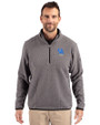 Kentucky Wildcats Alumni Cutter & Buck Cascade Eco Fleece Mens Quarter Zip Jacket Elemental Grey/Black Front