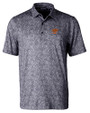 Oklahoma State Cowboys Alumni Cutter & Buck Pike Constellation Print Stretch Mens Polo Black Mannequin