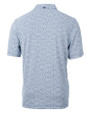 Penn State Nittany Lions Alumni Cutter & Buck Virtue Eco Pique Botanical Print Recycled Mens Polo Navy Blue Mannequin Back