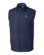 Penn State Nittany Lions Alumni Cutter & Buck Stealth Recycled Hybrid Quilted Mens Windbreaker Vest Liberty Navy Mannequin