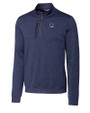 Penn State Nittany Lions Alumni Cutter & Buck Stealth Heathered Quarter Zip Mens Pullover Liberty Navy Mannequin